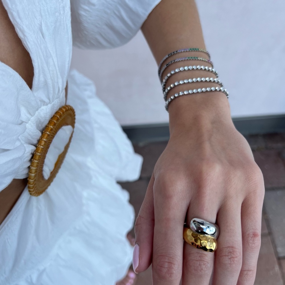 Two-Tone Twist Ring